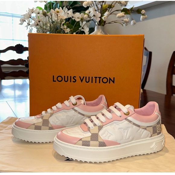 Louis Vuitton New Time Out Pink Sneakers - Picture 2 of 10